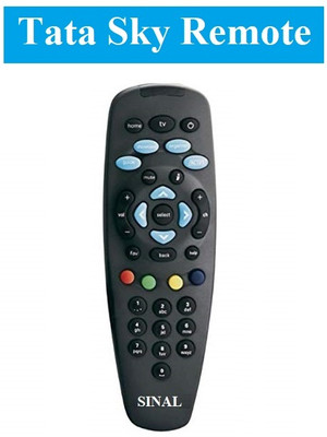 SINAL Tata Sky DTH Setop Box Remote (RMT18)_FLP For Tata Sky Remote Controller(Black)