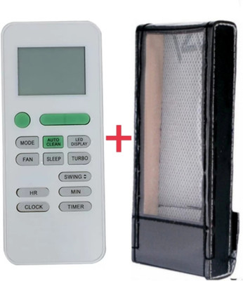 Paril (Remote+Cover) Ac Remote compatible for Videocon Ac Re-175 With PU Leather Protective Cover( EXACTLY SAME REMOTE WILL ONLY WORK) Remote Controller(Black)