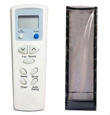 Ethex Remote+Cover) Compatible for Lg split Ac remote C-26 Re-75 Remote With cover compatible for Lg Ac Remote ( EXACTLY SAME REMOTE WILL ONLY WORK) Remote Controller(White)