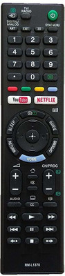 mumax RM-L1370 Remote Control Compatible for LCD LED TV  YouTube & Netflix Sony Remote Controller(Black)