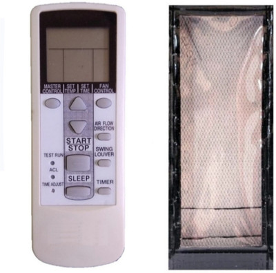 Ethex C-12 Re-8 Remote With cover (Remote+Cover) Ac Remote compatible for Ogeneral Ac Remote Controller(White)