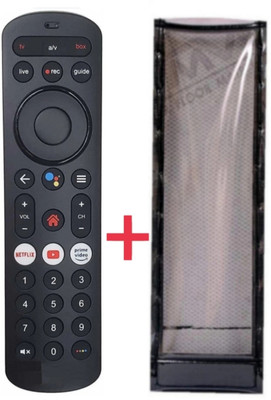 Ethex C-30 New TvR-121 Remote With cover (Remote+Cover) Airtel xstream Dth Set top box remote Airtel remote Remote Controller(Black)