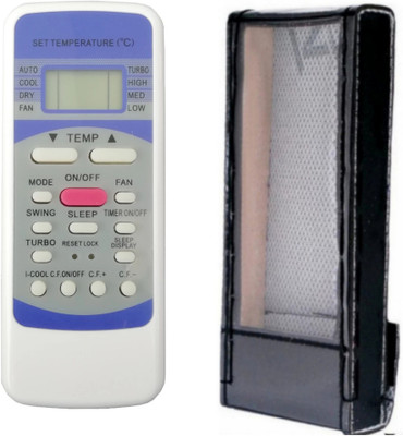 Paril (Remote+Cover) Ac Remote compatible for Onida Ac Re-160 With PU Leather Protective Cover( EXACTLY SAME REMOTE WILL ONLY WORK) Remote Controller(Black)