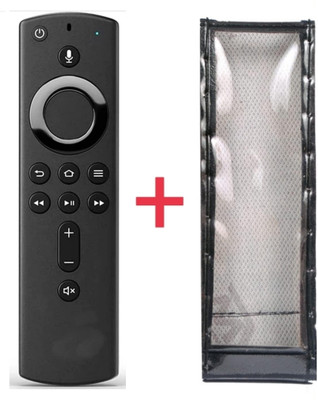 Ethex C-29 New TvR-57 Remote With cover Original Remote 2nd gen. Amazon fire tv stick Remote Control (Voice) Remote Controller(Black)