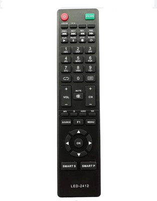 Paril ® 49N Tv Remote Compatible for Intex Smart LED/LCD Tv Remote Control (No Voice Command)(Exactly same Remote will Only Work) Remote Controller(Black)
