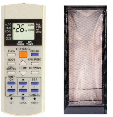 Ethex Ac Remote compatible for Panasonic Ac C-26 Re-29A Remote With cover Replacement For Panasonic split ac Remote Control Remote Controller(White)