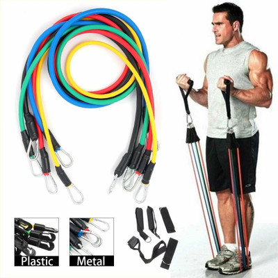 aavoam Unbreakable Resistance Bands Set Of 11 | Workout & Stretching Resistance Tube Resistance Tube(Multicolor)