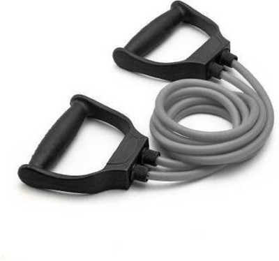 aavoam Double Toning Tube with Handles- Resistance Tube (Grey) Resistance Tube(Grey)