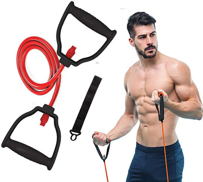 BQH Single Resistance Band Toning Tube for Exercise, Fitness and Workout for Men Resistance Tube(Multicolor)