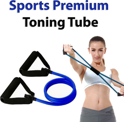 FFive Toning Resistance Tube Pull Rope Elastic Rubber Exercise Band for Stretching Resistance Tube(Multicolor)