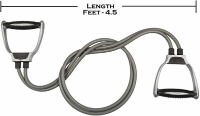 Avomaa Pull Rope Double Stretching Tube Latex Fitness Band Toning Tube@860 Resistance Tube(Multicolor)