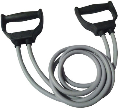 Oddish Full Comfortable and Flexible gyming Exercise Resistance Toning Tube Resistance Tube(Grey)