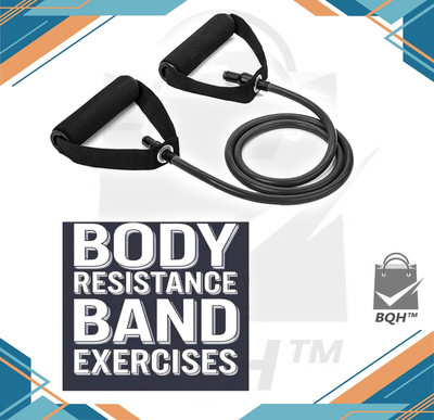 BQH Toning Tube Exercise & Stretching Resistance Band For Men & Women Workout Resistance Tube(Multicolor)
