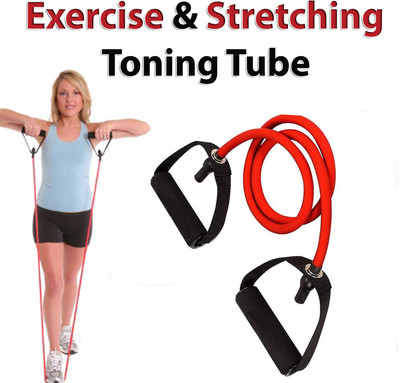 BQH Resistance Tube/Bands for Exercises with Foam Handle, Featuring Resistance Tube(Multicolor)