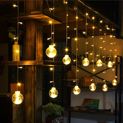 spark world 12 LEDs 2.5 m Yellow Steady, Flickering Ball Rice Lights(Pack of 1)