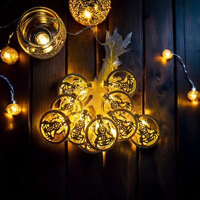 Tredd Enterprises 10 LEDs 3.048 m Gold Steady Moon Rice Lights(Pack of 1)
