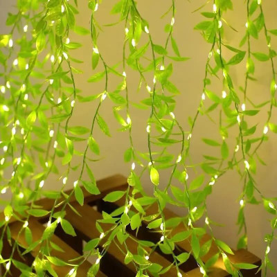 ZOLDYCK 200 LEDs 3 m Yellow Flickering Leaf Rice Lights(Pack of 1)