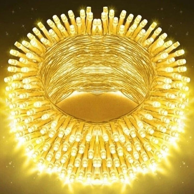 AP Source 40 LEDs 12 m Yellow Steady Ball Rice Lights(Pack of 1)