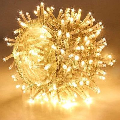 Perikam 40 LEDs 11.5 m Yellow, White Steady String Rice Lights(Pack of 2)