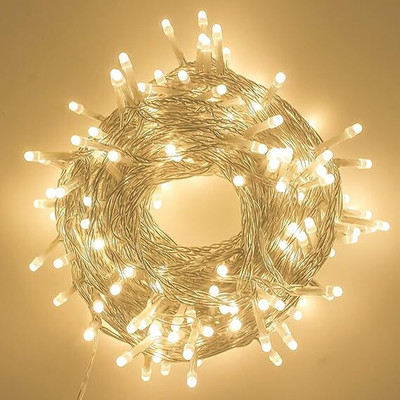 Biway 64 LEDs 20 m Transparent Steady Ball Rice Lights(Pack of 1)