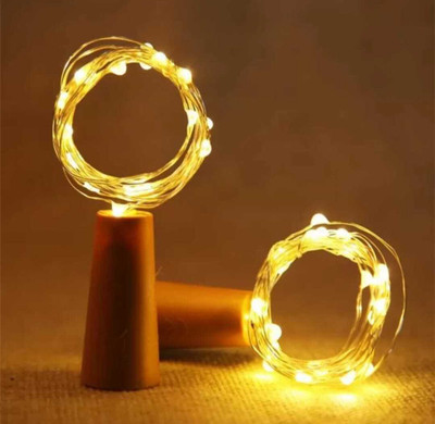 box of joy 32 LEDs 2 m Yellow Steady String Rice Lights(Pack of 2)