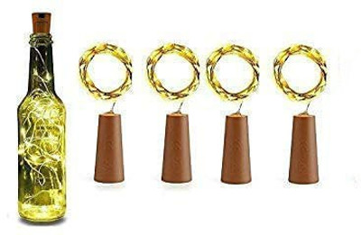 ikshana 20 LEDs 2 m Yellow Steady String Rice Lights(Pack of 4)