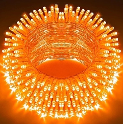 Herikon 40 LEDs 11.5 m Orange Steady Ball Rice Lights(Pack of 1)