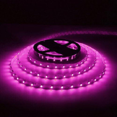 spark world 120 LEDs 5 m Pink Steady Strip Rice Lights(Pack of 1)