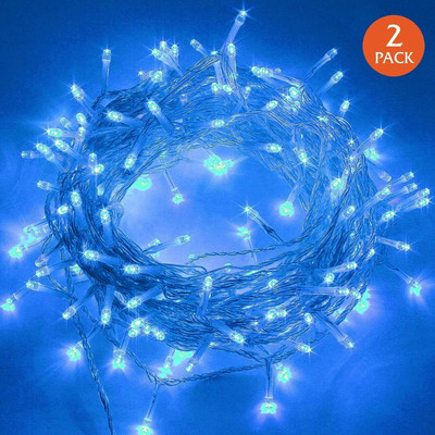 Home Delight 22 LEDs 10 m Blue Steady String Rice Lights(Pack of 2)