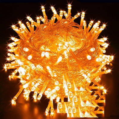 U.R.M. Enterprises 45 LEDs 12 m Orange Steady Bulb Rice Lights(Pack of 1)