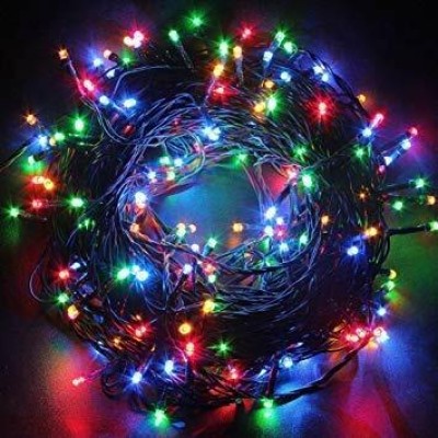 Nutts 60 LEDs 20 m Multicolor Flickering String Rice Lights(Pack of 4)