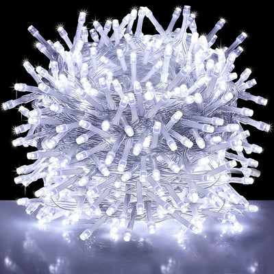 Yathart 64 LEDs 20 m White Steady Ball Rice Lights(Pack of 5)