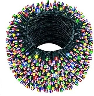Growvibe 40 LEDs 15 m Multicolor Color Changing, Flickering, Steady Bell Rice Lights(Pack of 1)