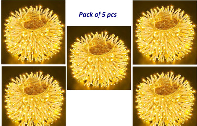 SV GLOBAL 42 LEDs 15 m Transparent Steady Ball Rice Lights(Pack of 5)