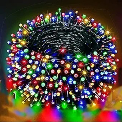SV GLOBAL 42 LEDs 15 m Multicolor Color Changing, Flickering, Steady Bell Rice Lights(Pack of 1)