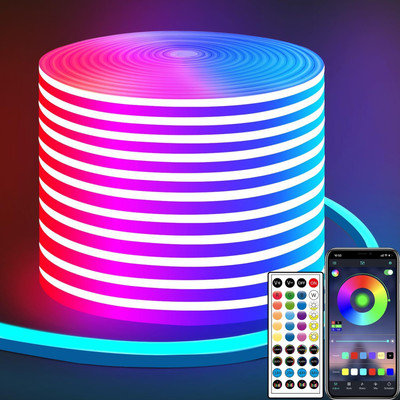 33 Foot 10M Rope Light Waterproof High Brightness For Indoor/Outdoor Use 1200 LEDs 10 m Pink Steady Strip Rice Lights(Pack of 1)