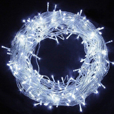 MPROW 50 LEDs 12.5 m White Steady Bulb Rice Lights(Pack of 1)