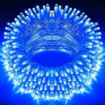 MPROW 56 LEDs 15 m Blue Steady Bulb Rice Lights(Pack of 1)