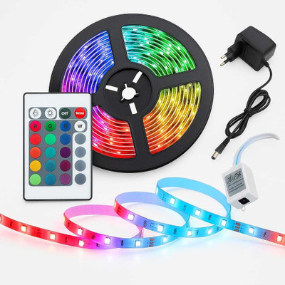 Mudgalelectricals 115 LEDs 5 m Green, Blue, Red Steady, Color Changing, Flickering String Rice Lights(Pack of 1)