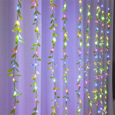 spark world 200 LEDs 3 m Multicolor Flickering, Steady Leaf Rice Lights(Pack of 1)