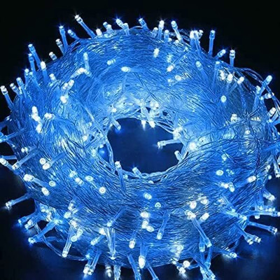 SV GLOBAL 66 LEDs 20 m Blue Steady Ball Rice Lights(Pack of 5)