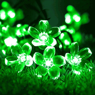 Meneon 20 LEDs 4 m Green Steady Flower Rice Lights(Pack of 1)