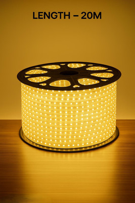 ZESTRUM 1200 LEDs 20 m Yellow Steady Strip Rice Lights(Pack of 1)