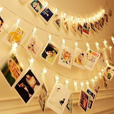 One Trade India 16 LEDs 3.3 m Yellow Steady Clip Rice Lights(Pack of 1)