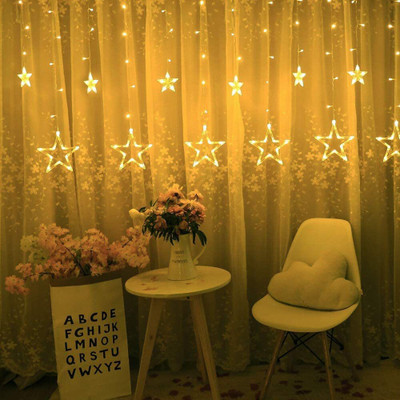 ZESTRUM 138 LEDs 2.49 m Yellow Flickering Star Rice Lights(Pack of 1)