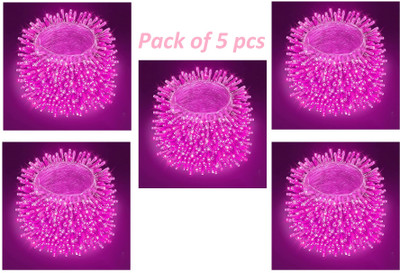 SV GLOBAL 42 LEDs 15 m Pink Steady Ball Rice Lights(Pack of 5)