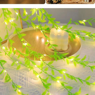 Techpunch 120 LEDs 3 m Green Flickering Leaf Rice Lights(Pack of 1)