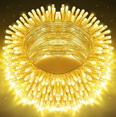 MPROW 40 LEDs 11 m Yellow Steady Bulb Rice Lights(Pack of 1)
