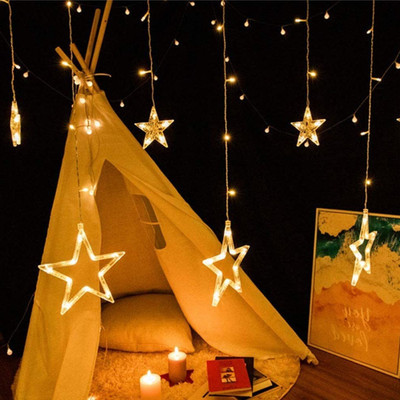 Techpunch 12 LEDs 3 m Yellow Flickering Star Rice Lights(Pack of 1)