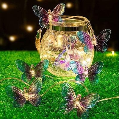 Meneon 20 LEDs 4 m Yellow Steady Butterfly Rice Lights(Pack of 1)